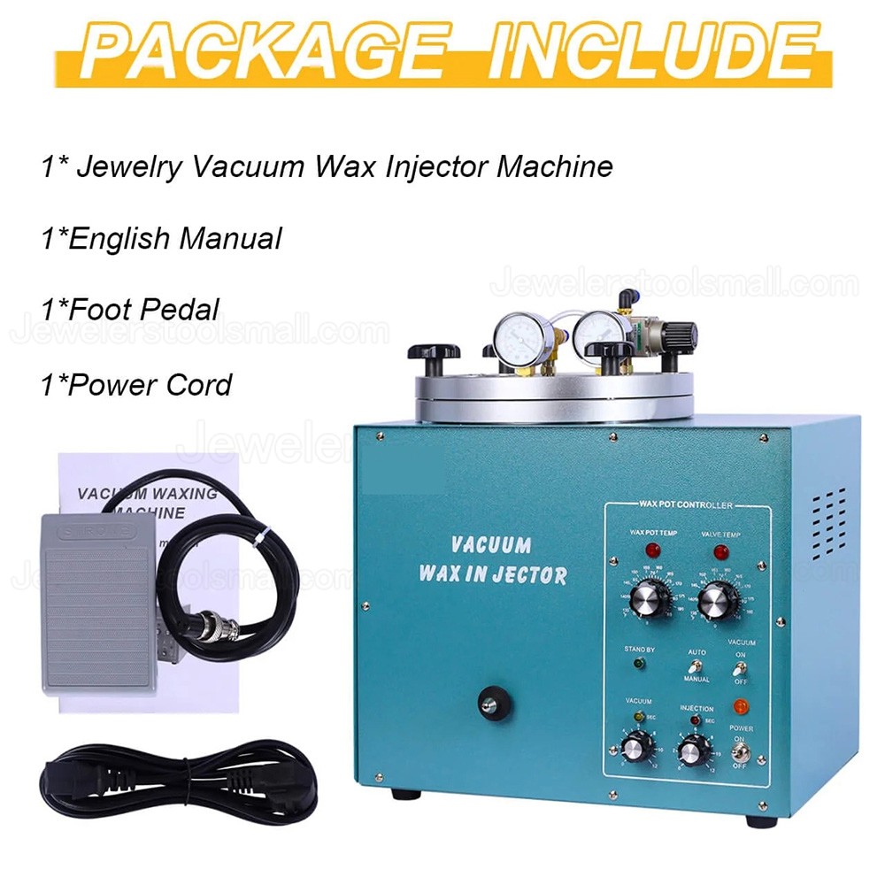 3KG Digital Jewelry Vacuum Wax Injector Machine with Temperature Control